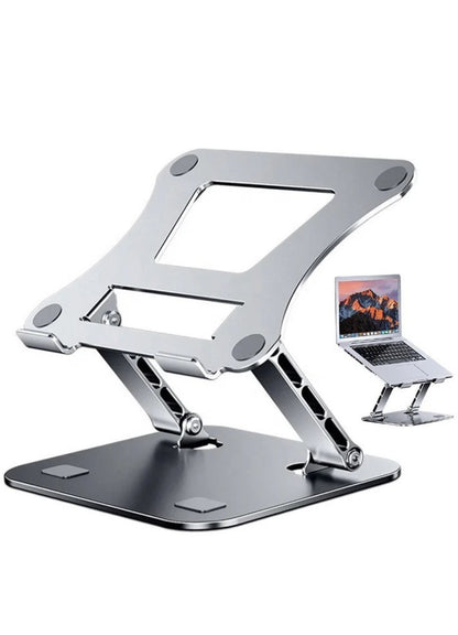 StableTron Renit T116 Adjustable Aluminum Desktop Laptop Stand, Silver